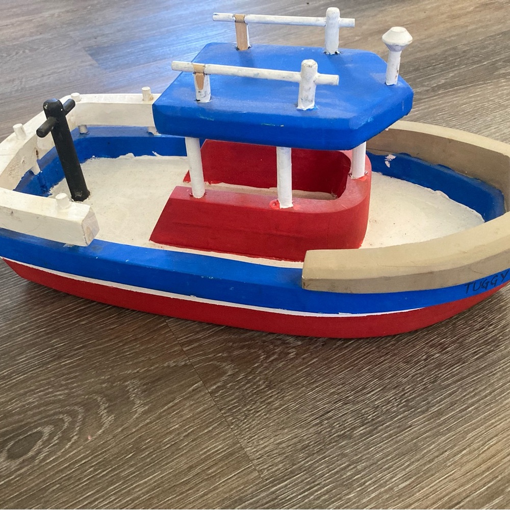Small folk art boat